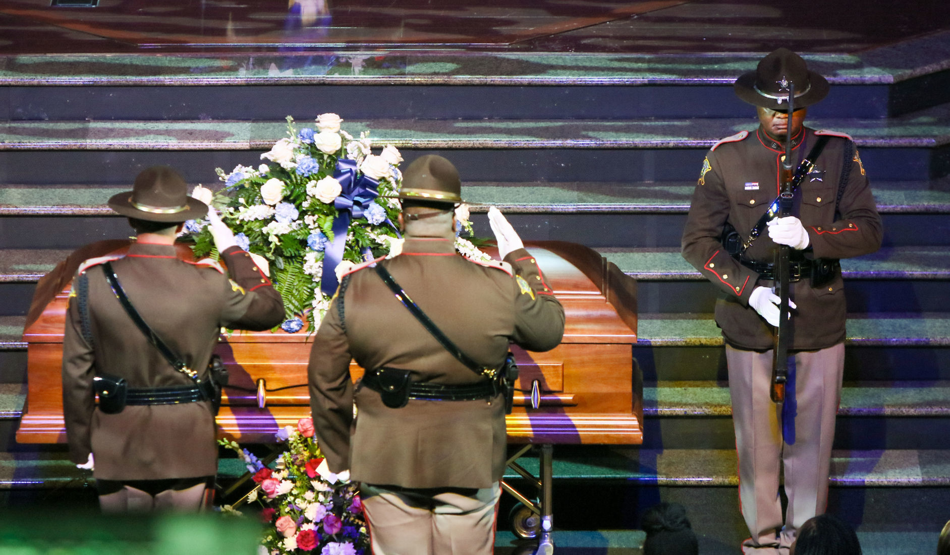 Visitation and funeral of retired Officer Ryan Askew
